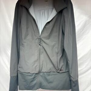 Rei gray lightweight windbreaker jacket